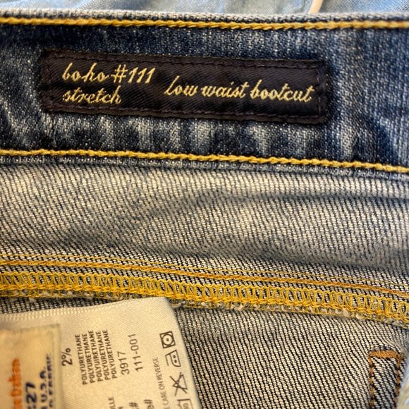 Citizens of Humanity Distressed Raw Hem Straight Leg Low Waist Ankle Jeans 27 - Picture 7 of 9